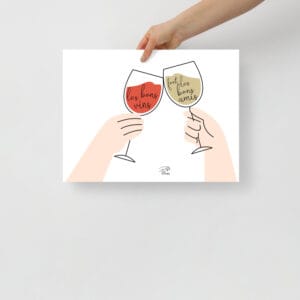 Poster Les bons vins font les bons copains