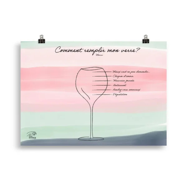 Poster Comment remplir mon verre – Image 3