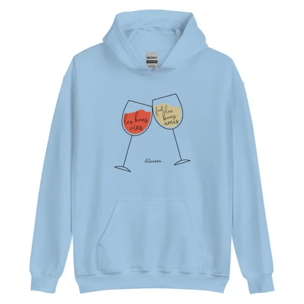 Sweat à capuche Les bons vins font les bons copains – Image 4