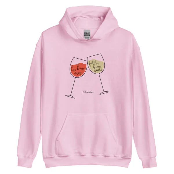 Sweat à capuche Les bons vins font les bons copains – Image 5