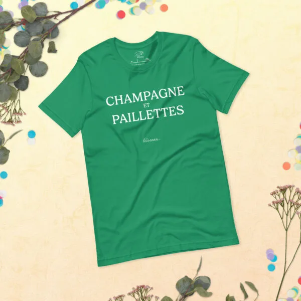 T-shirt Champagne et paillettes – Image 8