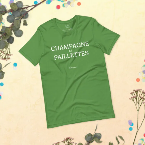 T-shirt Champagne et paillettes – Image 10