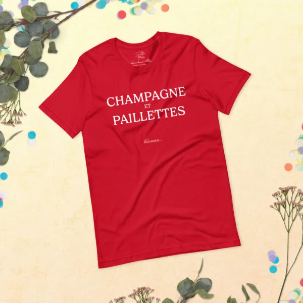 T-shirt Champagne et paillettes – Image 6