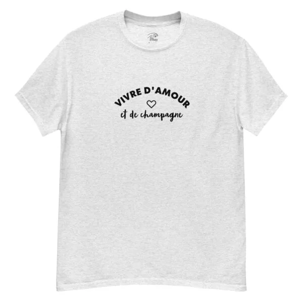 T-shirt Vivre d'amour et de champagne – Image 3